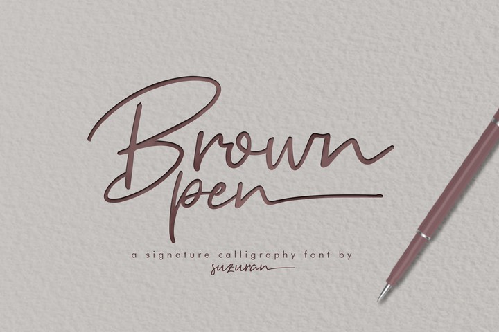 Шрифт Brown Pen